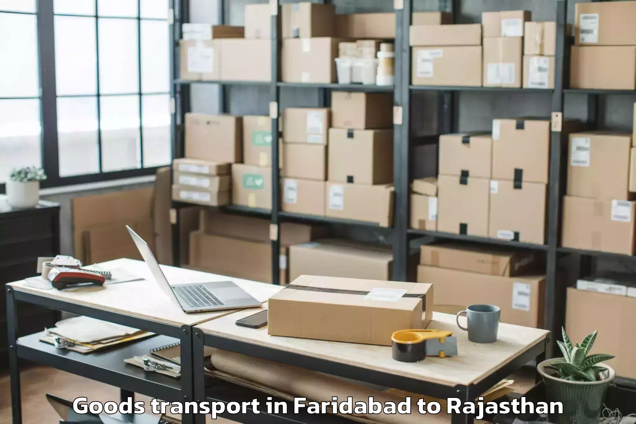 Efficient Faridabad to Beawar Goods Transport